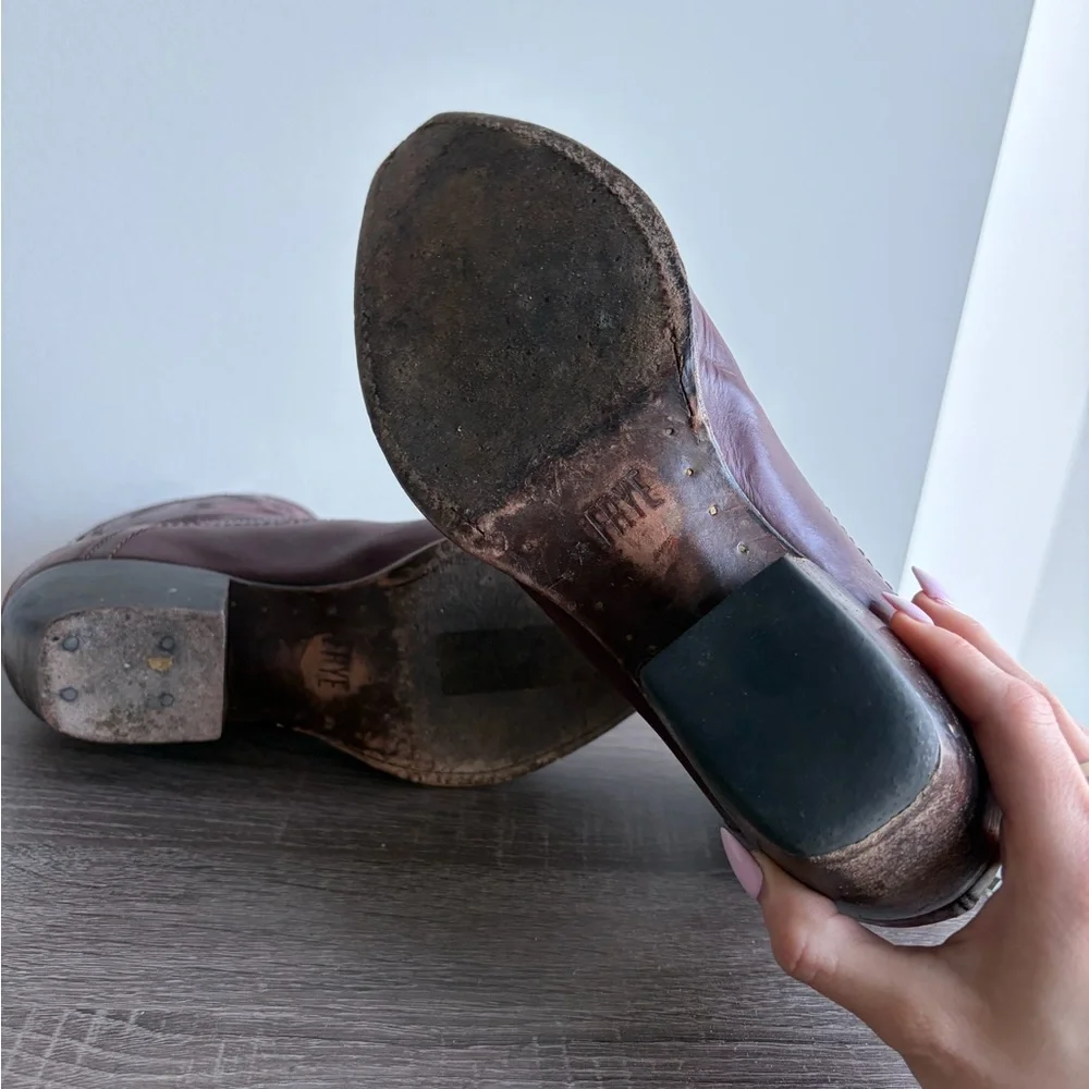 Frye Billy Short Embroidered Western Boots - Picture 6 of 7